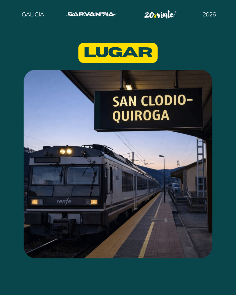 San Clodio Quiroga en furgoneta camper junto al valle del Sil