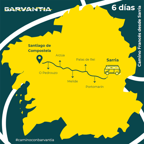 Camino francés desde Sarria 6 días